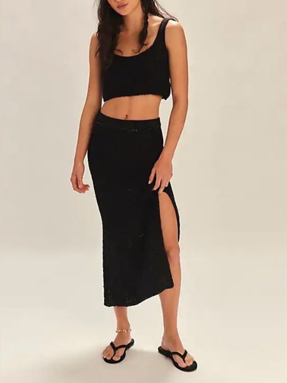 Free People Havana Knit Sweater Set